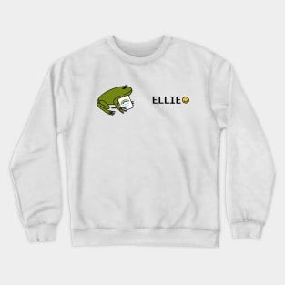 Frog Supports Essential Workers like Ellie with Rainbow Crewneck Sweatshirt